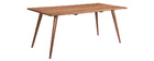 Mesa de comedor de madera de acacia maciza 175 cm SAVANA